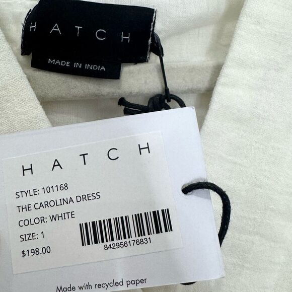 NWT Hatch The Carolina Maternity Dress in White Gauze Cotton - Picture 14 of 16